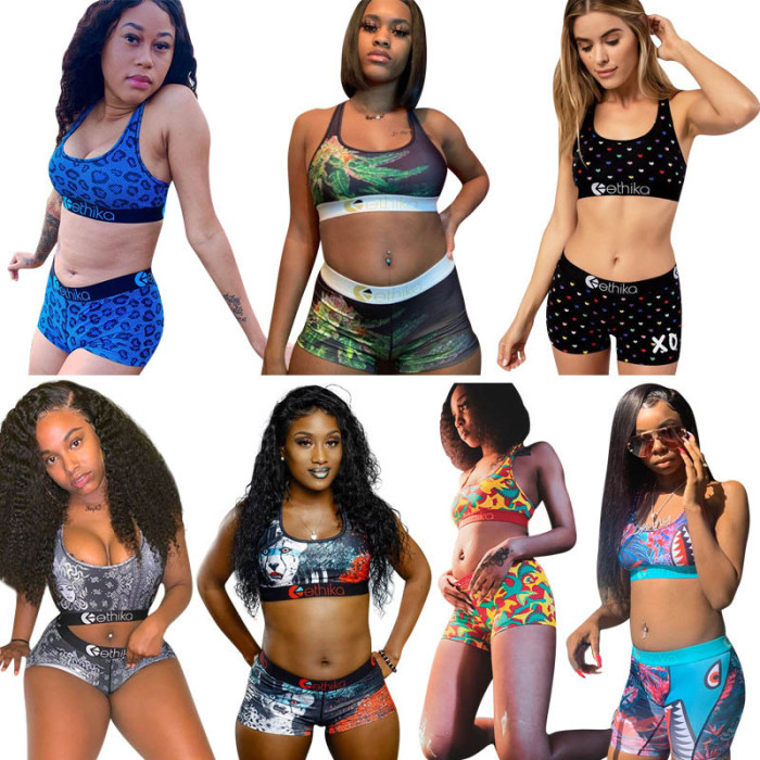 Ethika Sports Bra Women's Staple Two Piece Sets