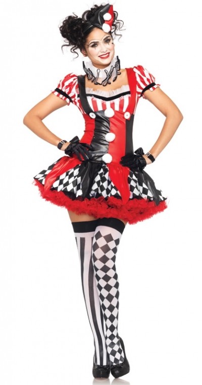 LE8146  Harley Quinn Kook costume