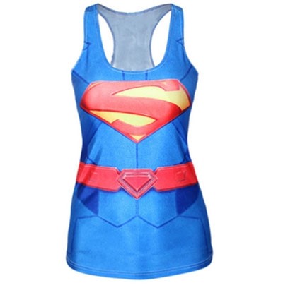 LE4711 Superman pattern printing vest