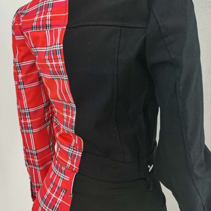 Plaid Pattern Two-piece Suit