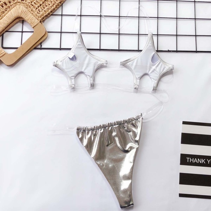 Transparent strap Bikini Swimwear