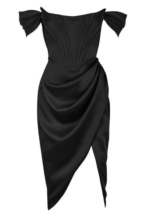 Split Sling Corset and One-neck Sexy Dress