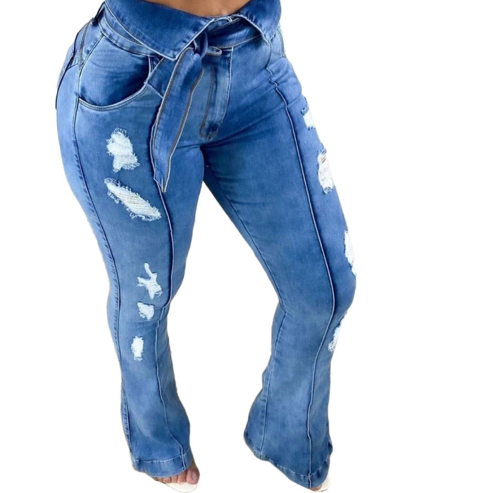 High Waist Bell bottoms Mid Waist Skinny Women's Jeans