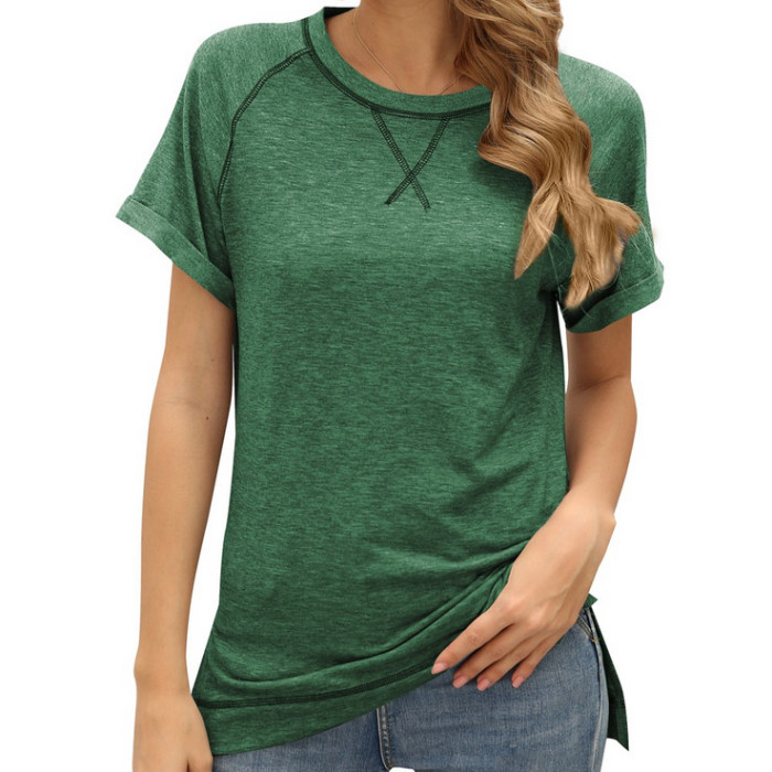 Loose Top Short Sleeved Casual T-shirt