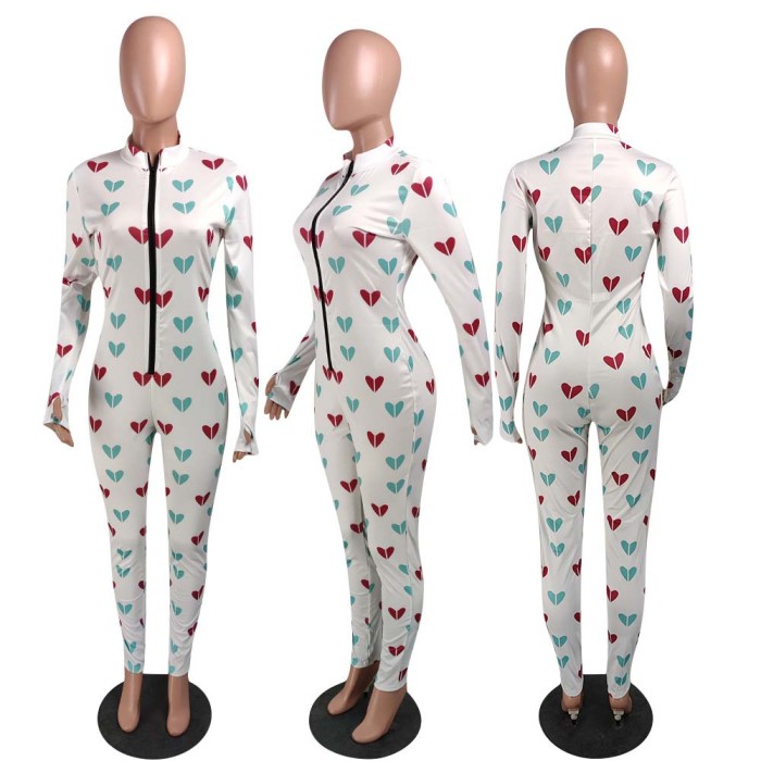 Love Element Printed Casual Jumpsuit