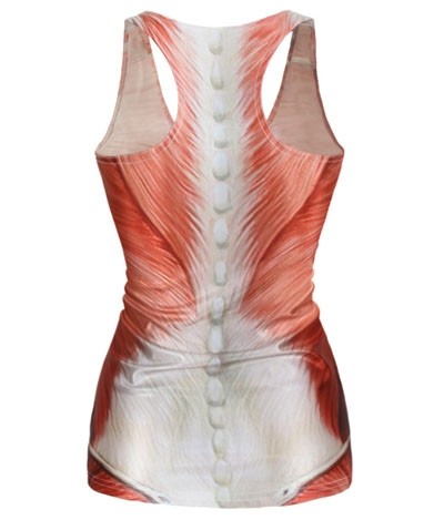 LE4703 Wholesale human muscle pattern vest