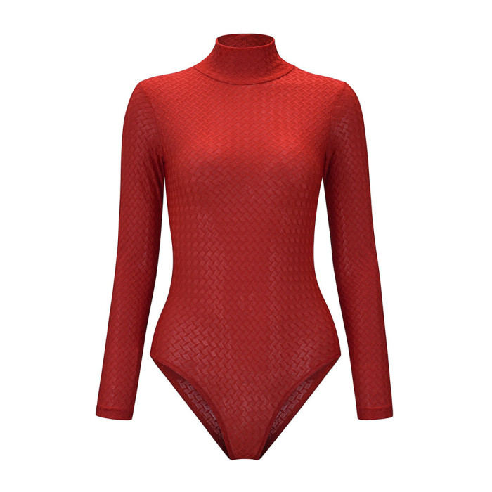 Long Sleeve Mock Neck Bodysuit