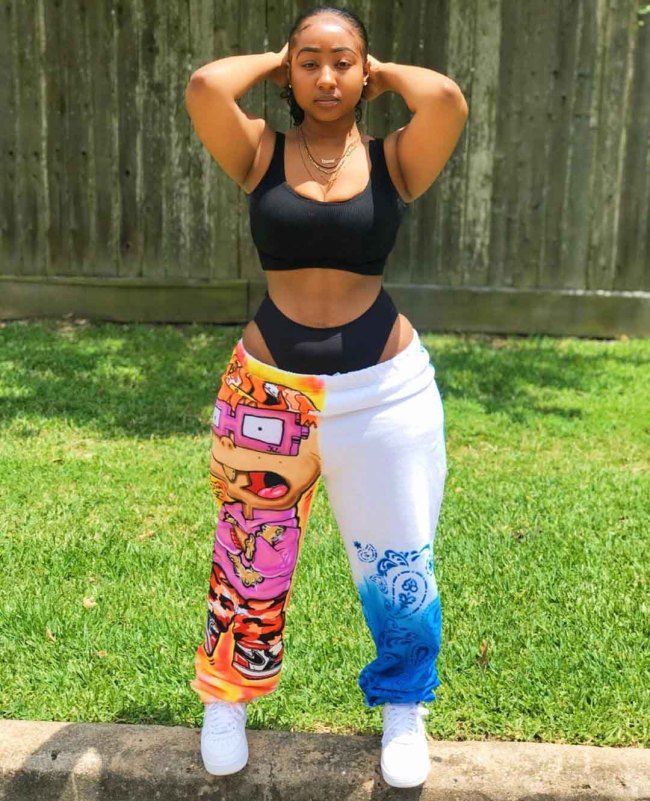 Positioning Printed Sports Harem Pants