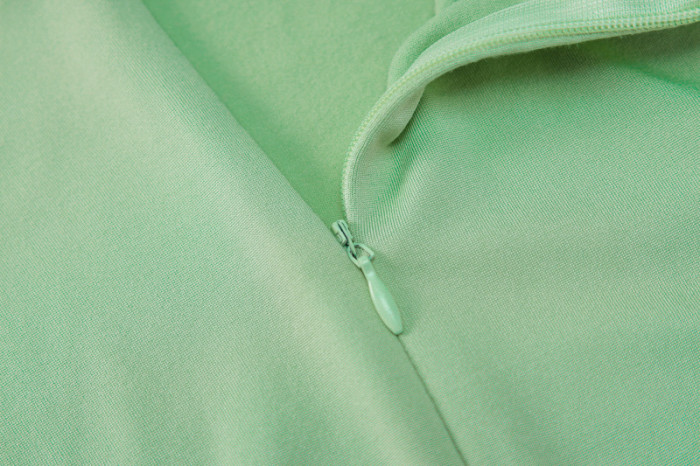 turtleneck solid zipper long sleeve bodysuit top