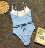 One-Piece Straps Simple Swimwear