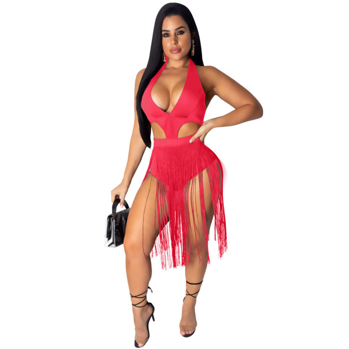 Fashion Sexy With Mini Dress Style Fringe Romper