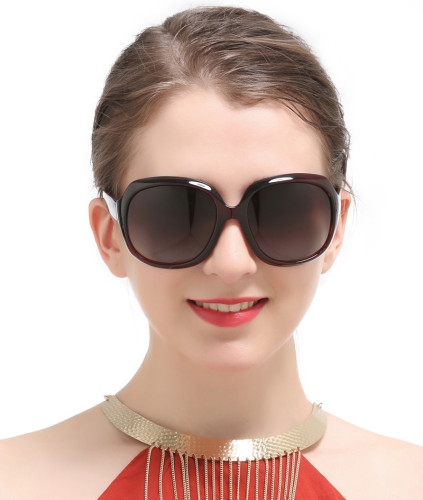 Wholesale women fashion big frame trendy Hilton sunglasses