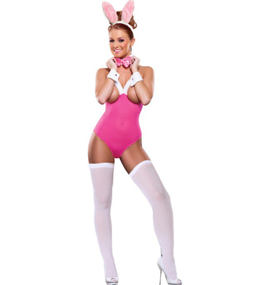LE8454  Rose Sexy Bunny Costume