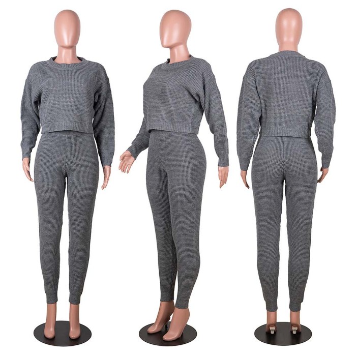 Two-Piece Fashion Long-sleeved Sweater