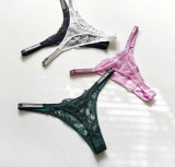 Shiny Rhinestone Lace T-pants