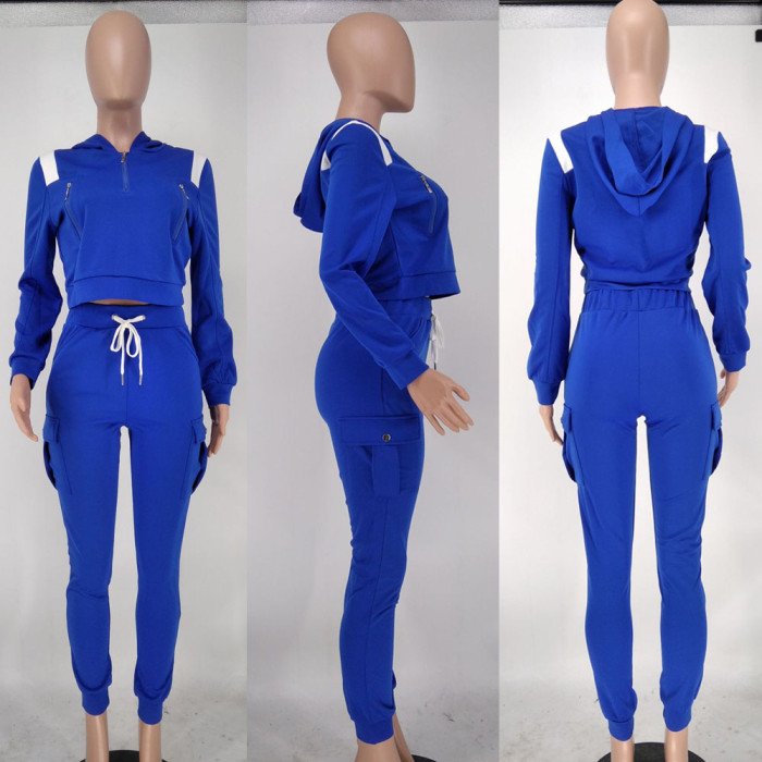 Women Fashion Long Sleeve Two Pieces Sets