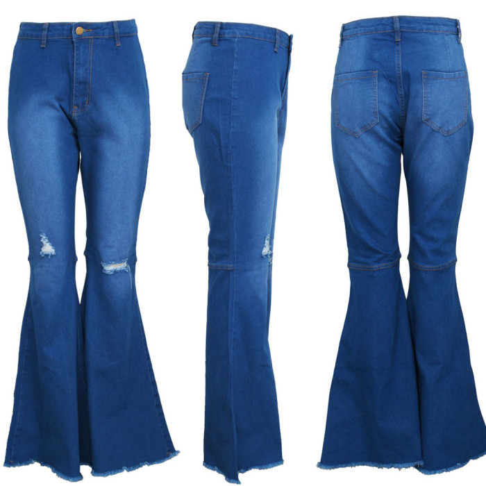 3XL Denim trousers Bell Bottom Denim Flare Jean
