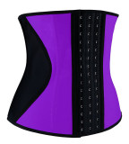 9 Steel Bone Latex Rubber Waist Training Body Shaper LE1007-3