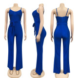 Sexy Straight Trousers Casual Jumpsuit