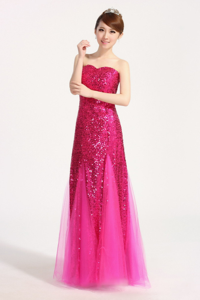 LE7310 Elegant and Sexy Sequined fishtail Dress