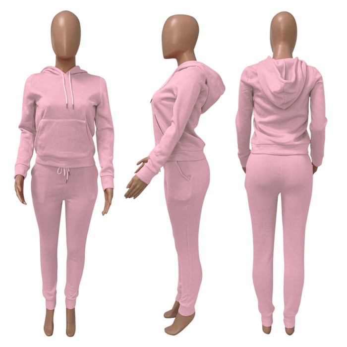 athletic hoodies and jogger pant 2 piece sweatsuit