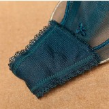 Girls' Low Waist Lace-up Mesh Embroidered Thong