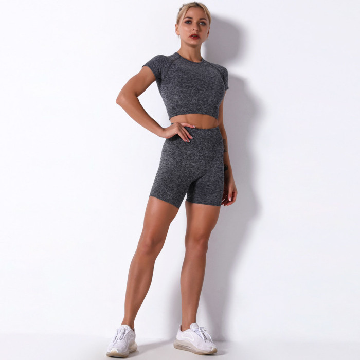 Seamless Yoga Exercise Short Suit