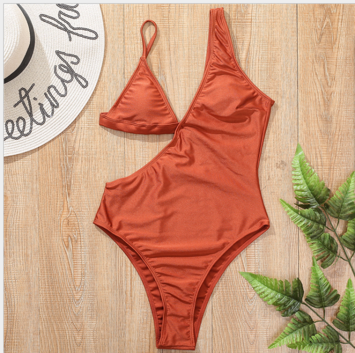 one piece cut out mono Swimwear