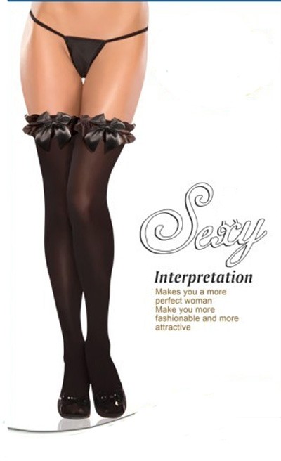 Black Bow Stockings LE5042