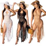 Crochet Fringe Beach Dress