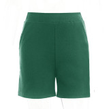 green short pants