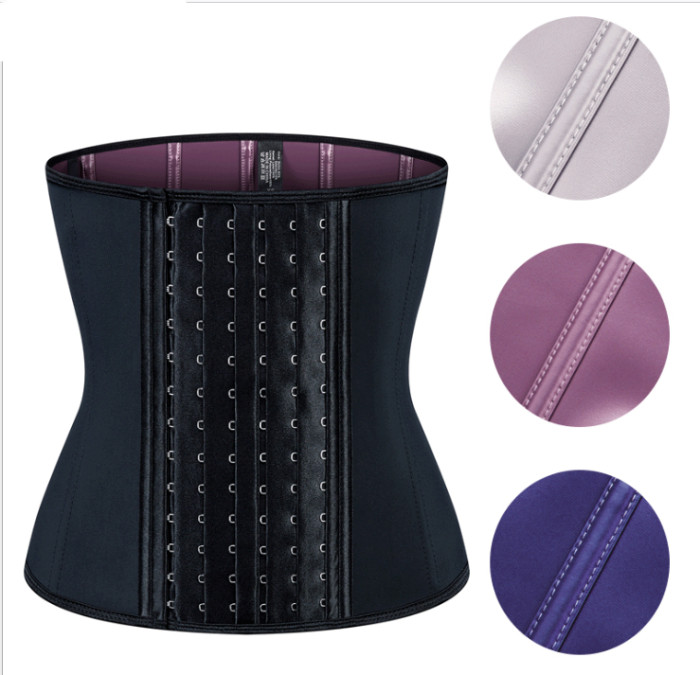 6-Breasted Waist Shaping Latex Corset