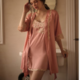 Satin Pajama 3 piece Set