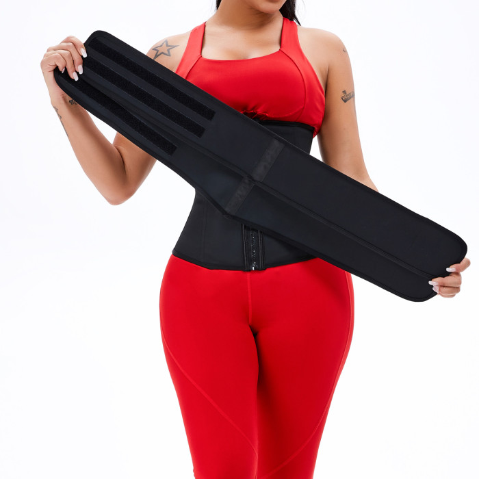 Waist Trainer for Women Plus Size 2 Straps 9 Bones Workout Sauna Trimmer Neoprene Exercise Corset