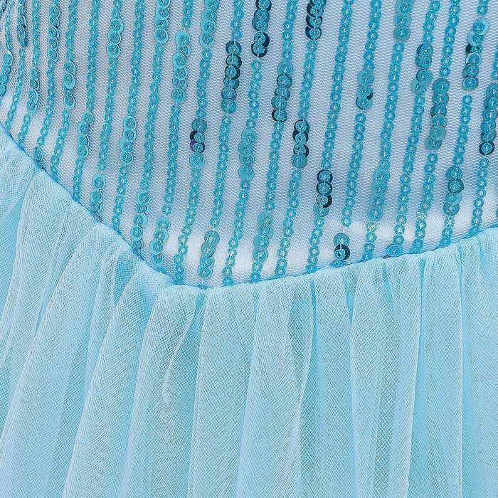 Sequin Cloak Long Sleeve Mesh Tail Fluffy Princess Aisha Dress