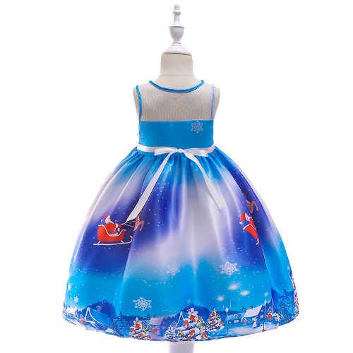 Christmas Girl pPrint Princess Dress