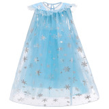 Sequin Cloak Long Sleeve Mesh Tail Fluffy Princess Aisha Dress