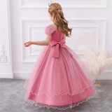 Children's Long Puffy Princess Dress