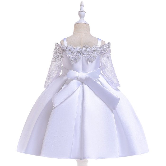 Girls Suspender Lace Stain Princess Dress
