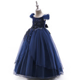 Children's Long Puffy Princess Dress