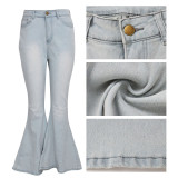 Blue stretchy Flare Jeans