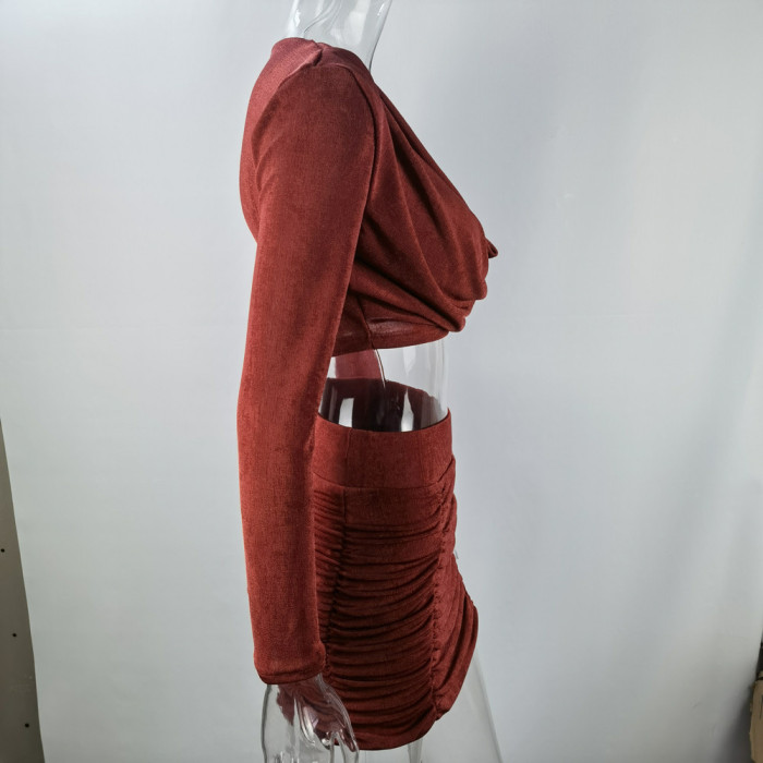 Cut Out Tops With Slinky Fabrics Dress