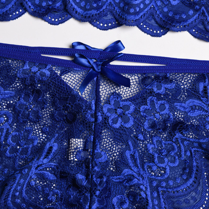 Women Sexy Lace Bralette See-Through Underwear