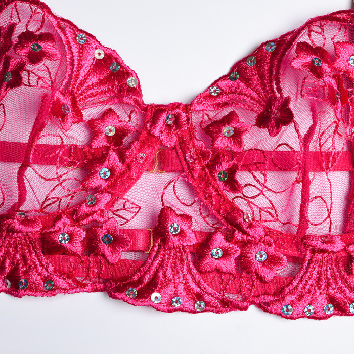 Sexy Lingerie Women Intimates Embroidered Lace Erotic Underwear Sleepwear
