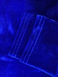 Velvet Patchwork Mesh Sexy Party Cocktail Dress