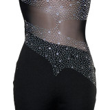 Rhinestone Sexy Party Evening Gown Dress