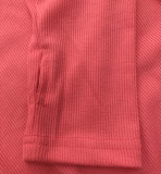 S-5XL Zipper V Neck Ribbed  Short Dress