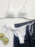 lover me Girls Colorful Ribbed Sexy Swimwear Bikini