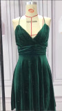 Chic Sleepwear Women's waist waist sexy V-neck suspender dress