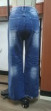 High Rise Distressed Flare Jeans